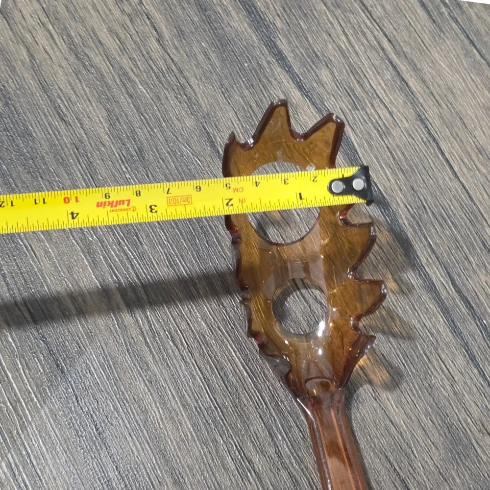 Vintage Robinson‎ Knife Co UltraTemp Spaghetti Server Pasta Fork Amber Brown USA